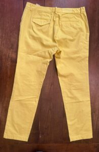 ETRO Milano, pantaloni in puro cotone Colore giallo limone Taglia 56 IT - immagine 8