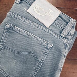 Jacob Cohen jeans in denim di cotone+elastan Colore blu-baby Taglia W33