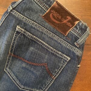 Jacob Cohen blue jeans in denim di puro cotone Colore blu délavé Taglia W33