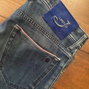 Jacob Cohen Limited Edition, blue jeans in denim di cotone + elastan Colore blu délavé Taglia W33