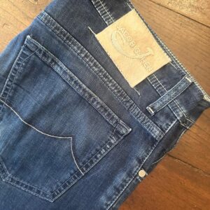 Jacob Cohen, blue jeans in denim di cotone + elastan Colore blu délavé Taglia W33