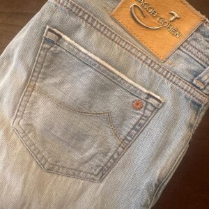 Jacob Cohen Limited Edition, blue jeans in denim di cotone + elastan Colore blu délavé Taglia W33