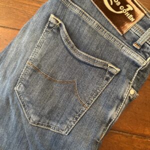 Jacob Cohen blue jeans in denim di cotone + elastan Colore blu Taglia W33