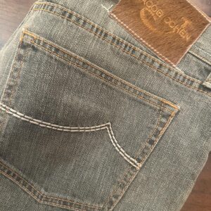 Jacob Cohen blue jeans in denim di cotone  Colore denim verde Taglia W36