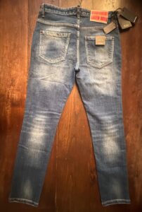 Dsquared2, blue jeans in denim di cotone + elastan Colore blu Taglia 46 IT - Nuovi !! - immagine 8