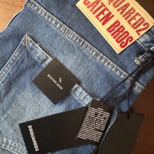 Dsquared2, blue jeans in denim di cotone + elastan Colore blu Taglia 46 IT - Nuovi !!