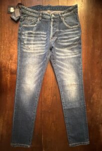 Dsquared2, blue jeans in denim di cotone + elastan Colore blu Taglia 46 IT - Nuovi !! - immagine 7