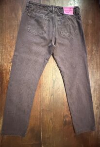 Jacob Cohen jeans in denim di cotone Tartan a fondo viola Taglia W35 - immagine 7