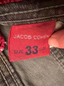 Jacob Cohen Academy pantaloni in cotone+elastan Tartan a fondo verde/bordeaux Taglia W33 - immagine 8
