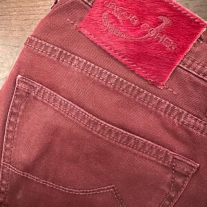 Jacob Cohen pantaloni in caldo cotone+elastan  Colore bordeaux Taglia W33