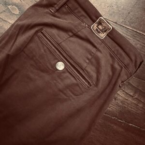 Jacob Cohen Academy pantaloni in cotone + elastan Marrone scuro Taglia W33