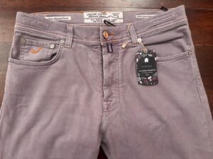 Jacob Cohen pantaloni in twill di caldo cotone+elastan Colore malva Taglia W36 - immagine 2