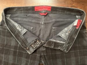 Jacob Cohen pantaloni in caldo cotone+elastan Tartan a fondo grigio Taglia W36 - immagine 4