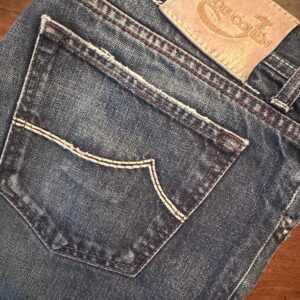 Jacob Cohen blue jeans in denim di cotone Colore blu Taglia W36