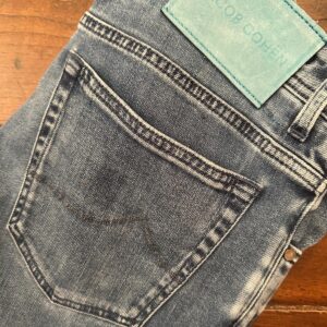 Jacob Cohen blue jeans in denim di cotone + elastan Colore blu Taglia W33