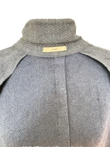 BOGLIOLI, trench coat, soprabito in misto lana/cotone Colore blu melange Taglia 54 IT - immagine 10