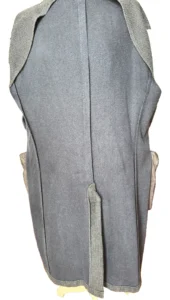 BOGLIOLI, trench coat, soprabito in misto lana/cotone Colore blu melange Taglia 54 IT - immagine 9