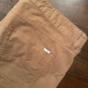 Loro Piana, pantaloni in puro cotone  Colore tabacco Taglia W40 - Nuovi !