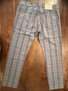 Jacob Cohen pantaloni in caldo cotone Tartan a fondo azzurro/marrone W34 - immagine 5