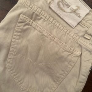 Jacob Cohen pantaloni in cotone+elastan Colore beige Taglia W34