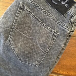 Jacob Cohen Academy, blue jeans in denim cotone+elastan Colore grigio W34