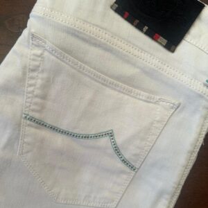 Jacob Cohen, jeans in denim di cotone+elastan Colore bianco Taglia W34