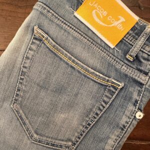 Jacob Cohen, blue jeans in denim di cotone+elastan Colore blu Taglia W34