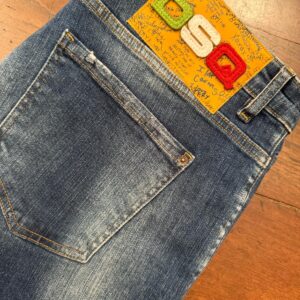Dsquared2, blue jeans in denim di cotone + elastan Colore blu Taglia 54 IT