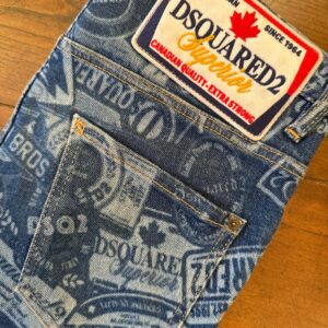 Dsquared2, blue jeans in denim di cotone + elastan Colore blu Taglia 48 IT