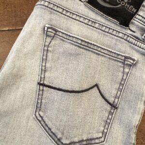 Jacob Cohen blue jeans in denim i cotone+elastan Colore grigio Taglia W34