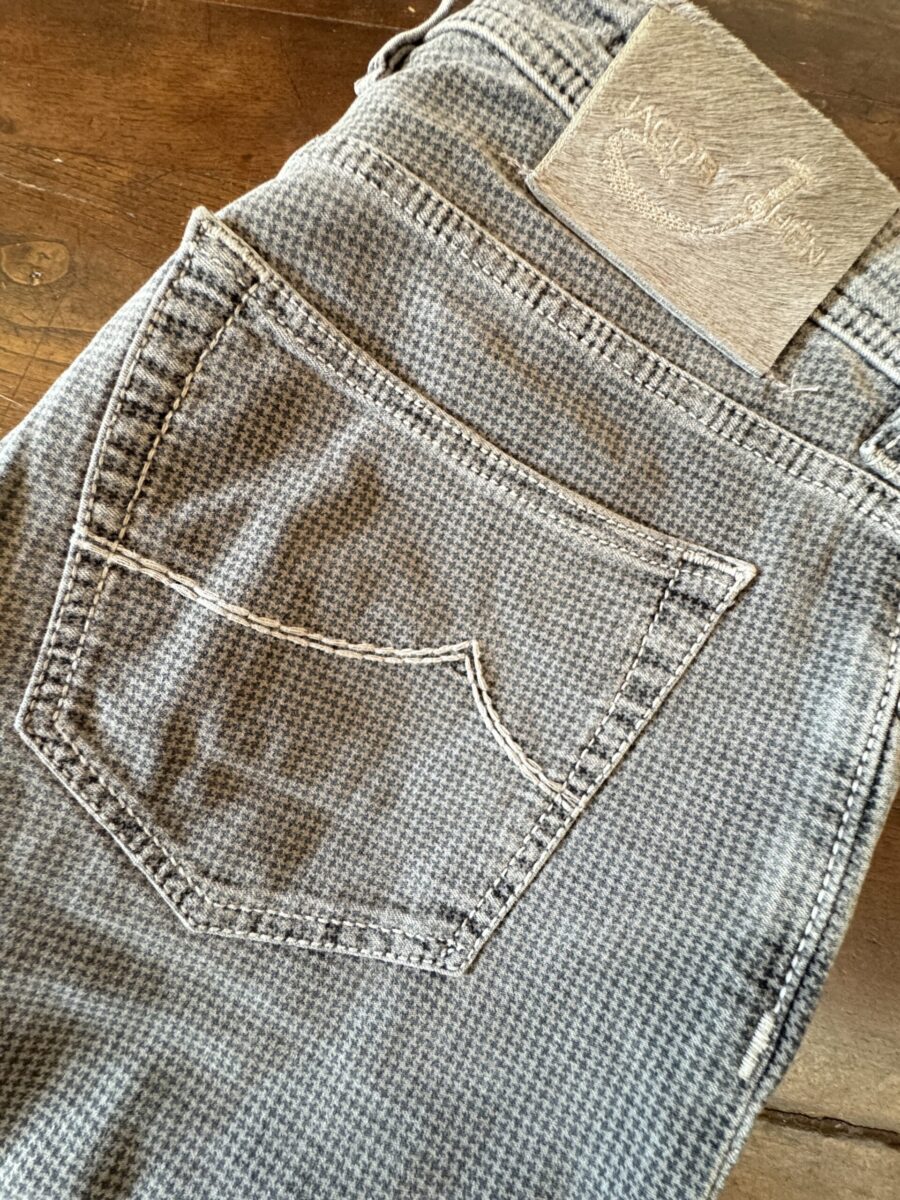 Jacob Cohen pantalone in caldo cotone+elastan Fantasia blu/grigio Taglia W37