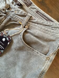 Jacob Cohen pantalone in caldo cotone+elastan Fantasia blu/grigio Taglia W37 - immagine 3