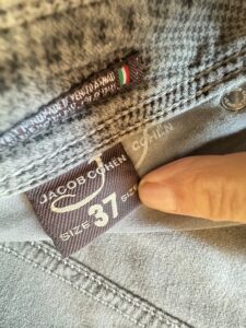Jacob Cohen pantalone in caldo cotone+elastan Fantasia blu/grigio Taglia W37 - immagine 8
