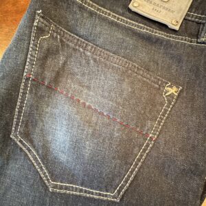 Tramarossa, blue jeans in denim di cotone+elastan Colore blu Taglia W40 - Nuovi !