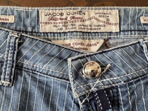 Jacob Cohen jeans in denim di cotone+elastan Gessato blu Taglia W34 - immagine 4