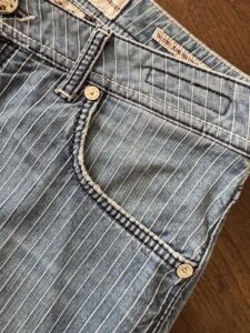Jacob Cohen jeans in denim di cotone+elastan Gessato blu Taglia W34 - immagine 5