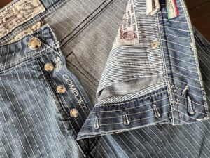 Jacob Cohen jeans in denim di cotone+elastan Gessato blu Taglia W34 - immagine 7