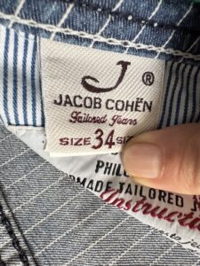 Jacob Cohen jeans in denim di cotone+elastan Gessato blu Taglia W34 - immagine 11