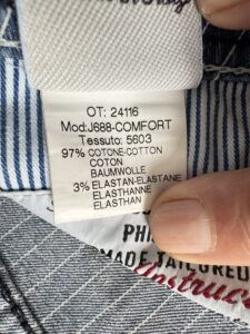 Jacob Cohen jeans in denim di cotone+elastan Gessato blu Taglia W34 - immagine 12
