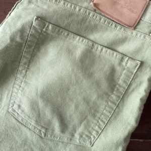 Loro Piana, pantaloni in puro cotone Colore verde acqua Taglia W36