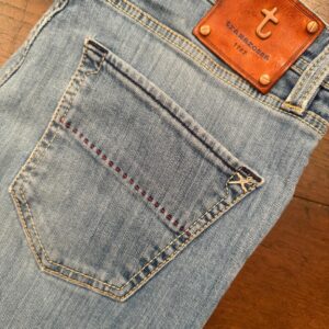 Tramarossa blue jeans in denim di cotone + elastan Colore azzurro délavé Taglia W33