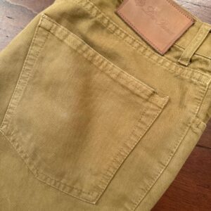 Loro Piana, pantaloni in puro cotone Colore senape Taglia W32