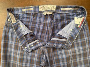 Jacob Cohen pantaloni in puro cotone Tartan a fondo azzurro Taglia W37 - Nuovi ! - immagine 4