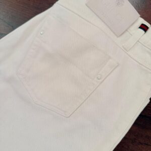 Gucci, jeans in denim di cotone Colore bianco Taglia 54 IT