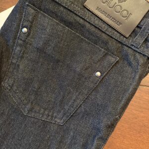 Gucci, blue jeans in denim di cotone Colore nero Taglia 46 IT