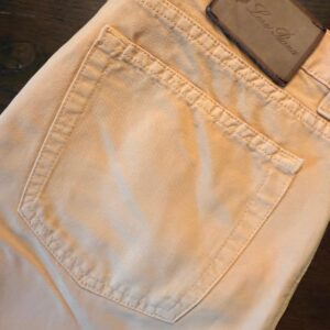 Loro Piana, pantaloni in cotone+lino Colore albicocca Taglia W33