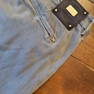 Tramarossa pantaloni in cotone+elastan Colore grigio/azzurro Taglia W38