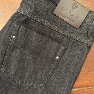Gucci, jeans in denim di cotone Colore grigio Taglia 46 IT - Nuovi !!