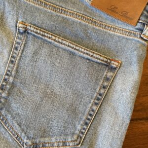 Loro Piana, blue jeans in denim di cotone Colore blu délavé Taglia W40 - Nuovi !