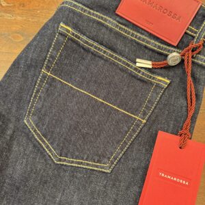 Tramarossa, blue jeans in denim di cotone+elastan Colore blu Taglia W35 - Nuovi !!